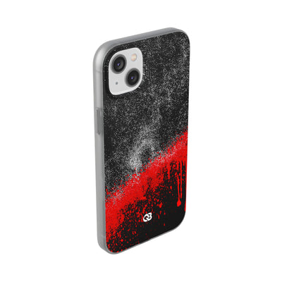 Crimson Noir Drip · Lite Phone Case for iPhone ·  Black