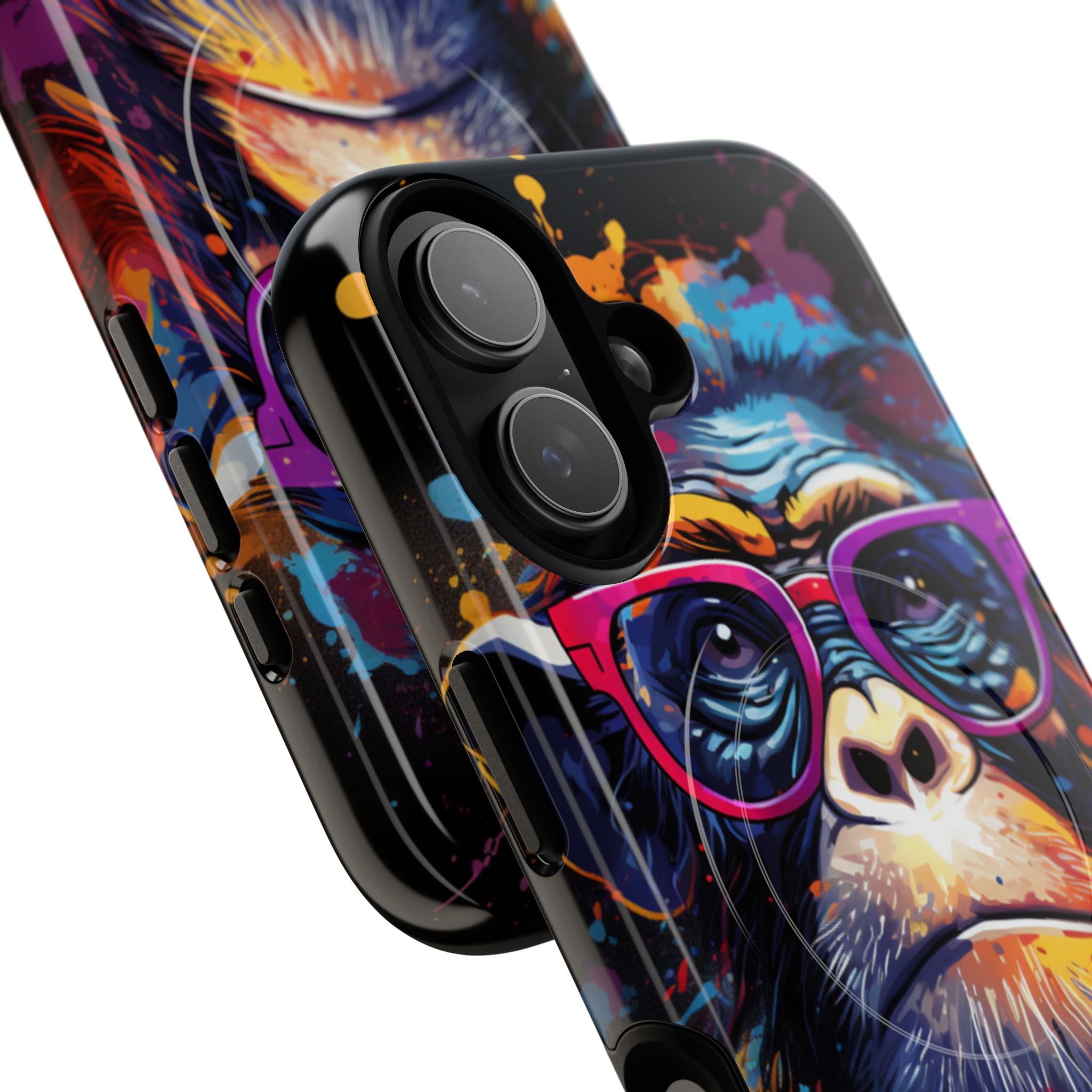 Neon Splatter Primate · Tough+ Magsafe