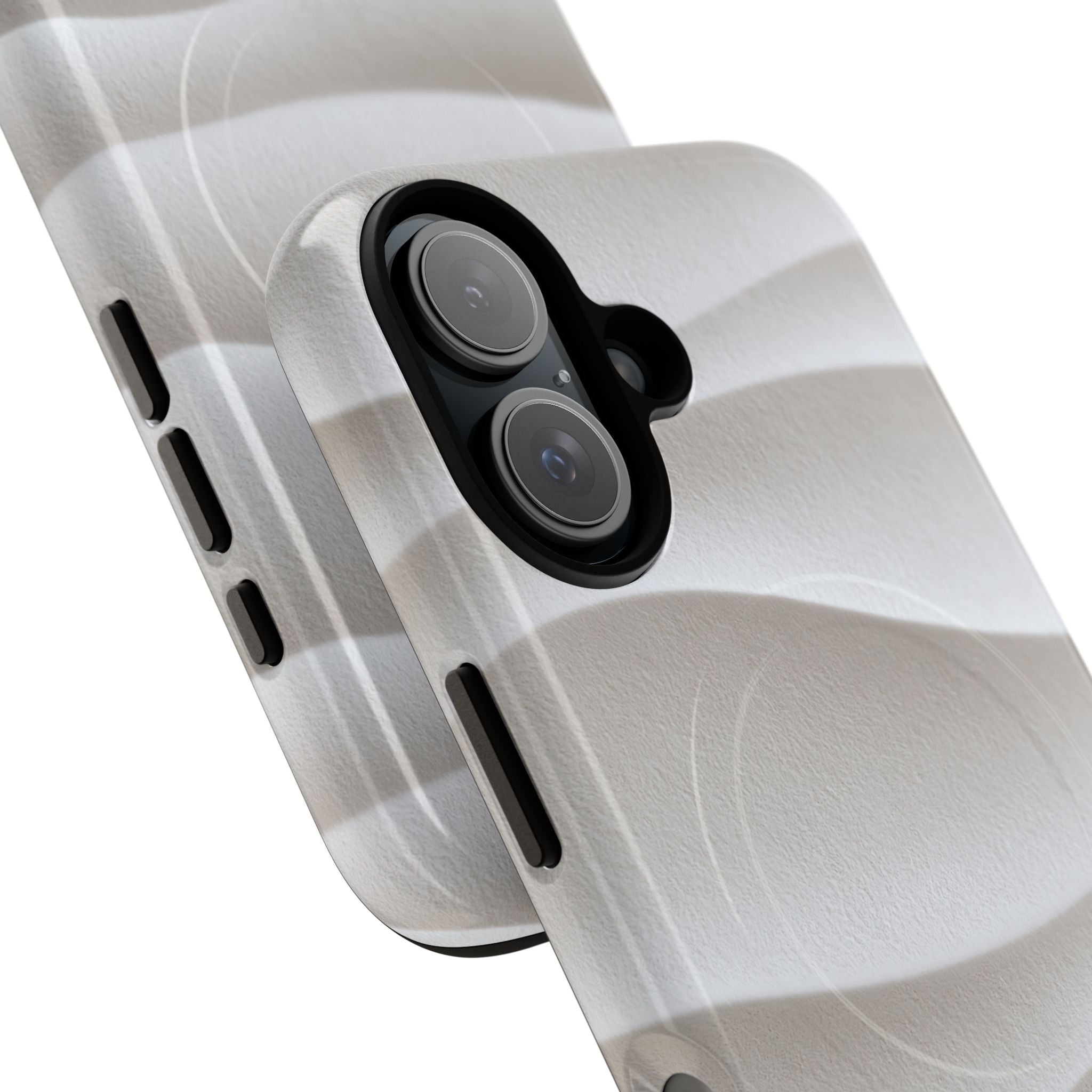 White Tough 2.0 Magsafe Phone Case for iPhone - Arctic Flow Ridges