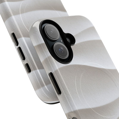 White Tough 2.0 Magsafe Phone Case for iPhone - Arctic Flow Ridges