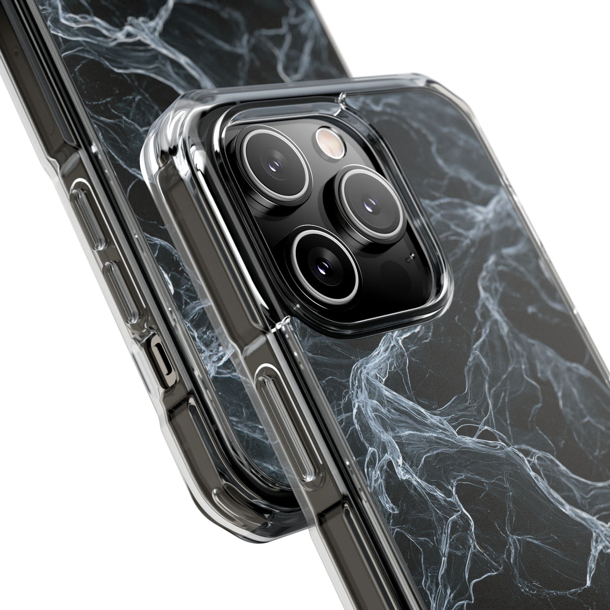 Arctic Gossamer · Clear Impact Magnetic Phone Case for iPhone · Black