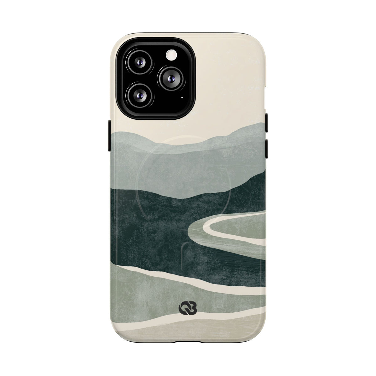 Muted Valley Vista · Tough 2.0 Magnetic Phone Case for iPhone · Green