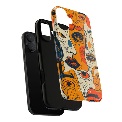 Fiery Faces iPhone 16 Plus Case - Tough