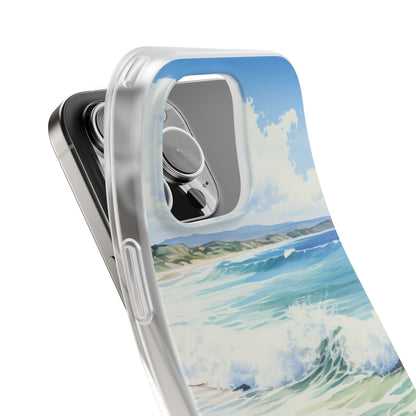 Foamy Wave Breeze iPhone 16 Pro Max Case - Soft