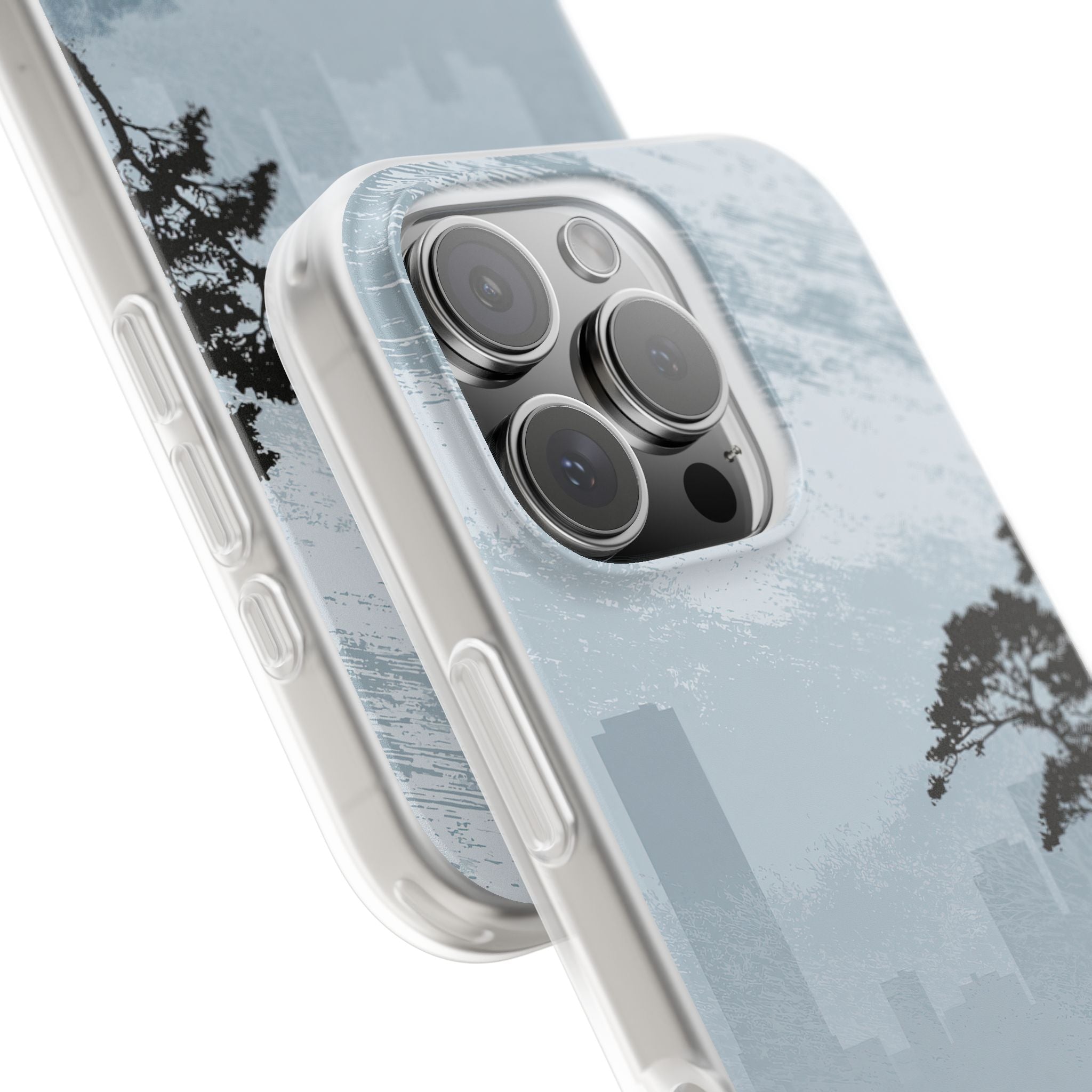 Grey Lite Phone Case for iPhone - Steel Slate Zen