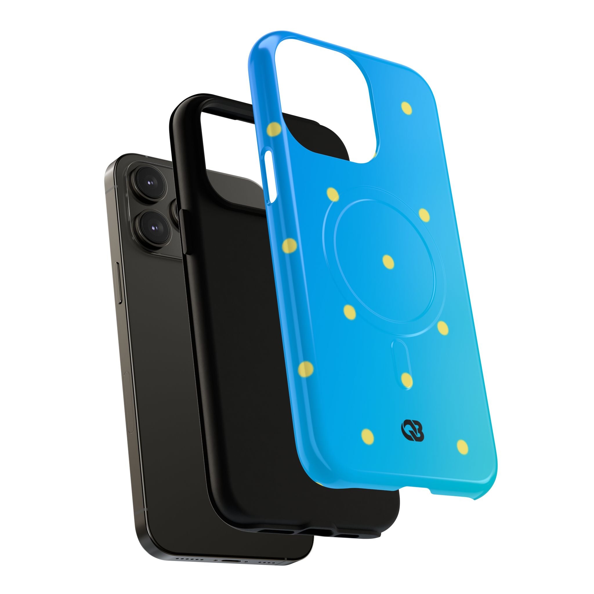 Cyan Sun Dots · Tough+ Phone Case for iPhone · Magsafe