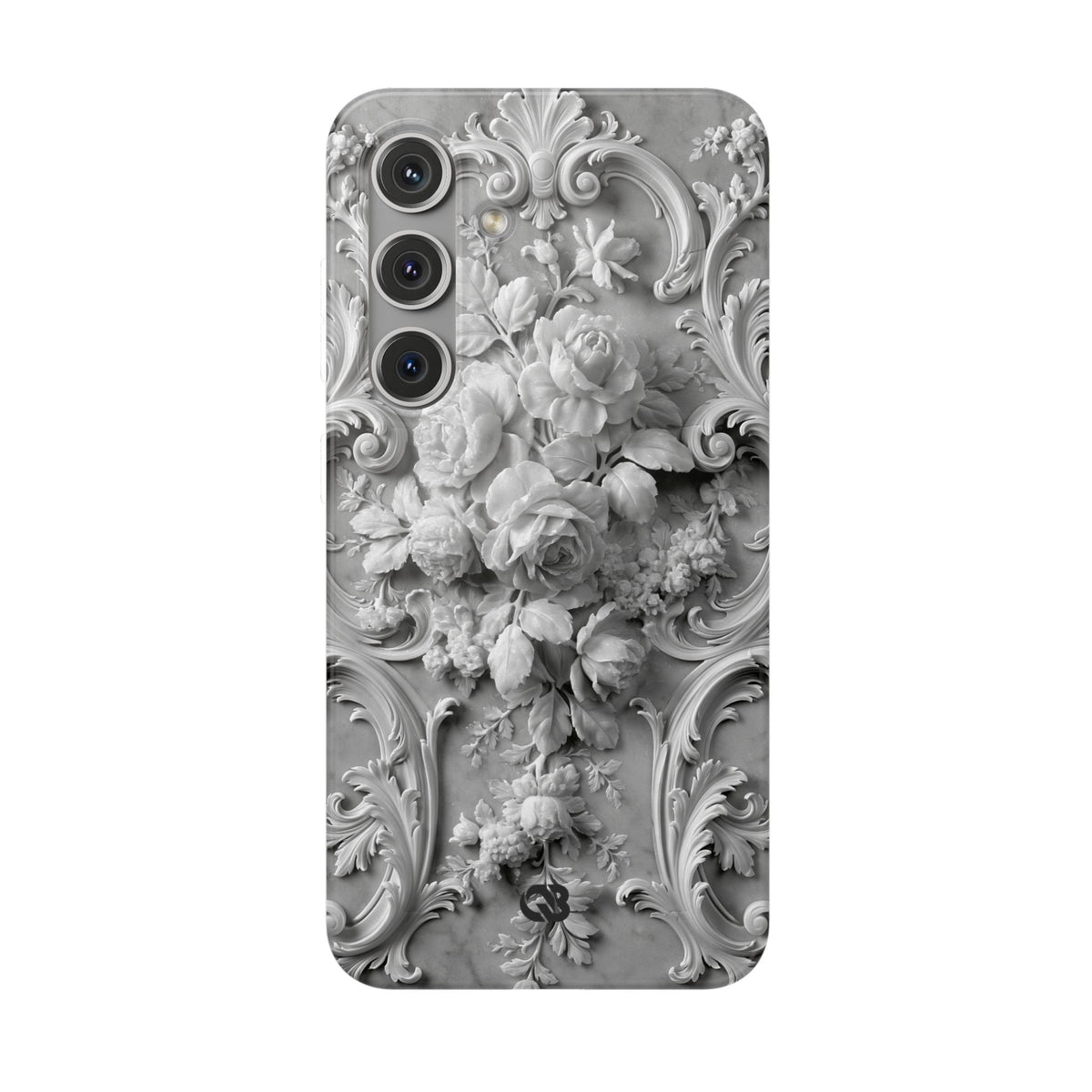 Rococo Marble Rose · Lite Phone Case for Samsung · White