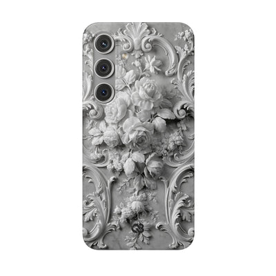 Rococo Marble Rose · Lite Phone Case for Samsung · White