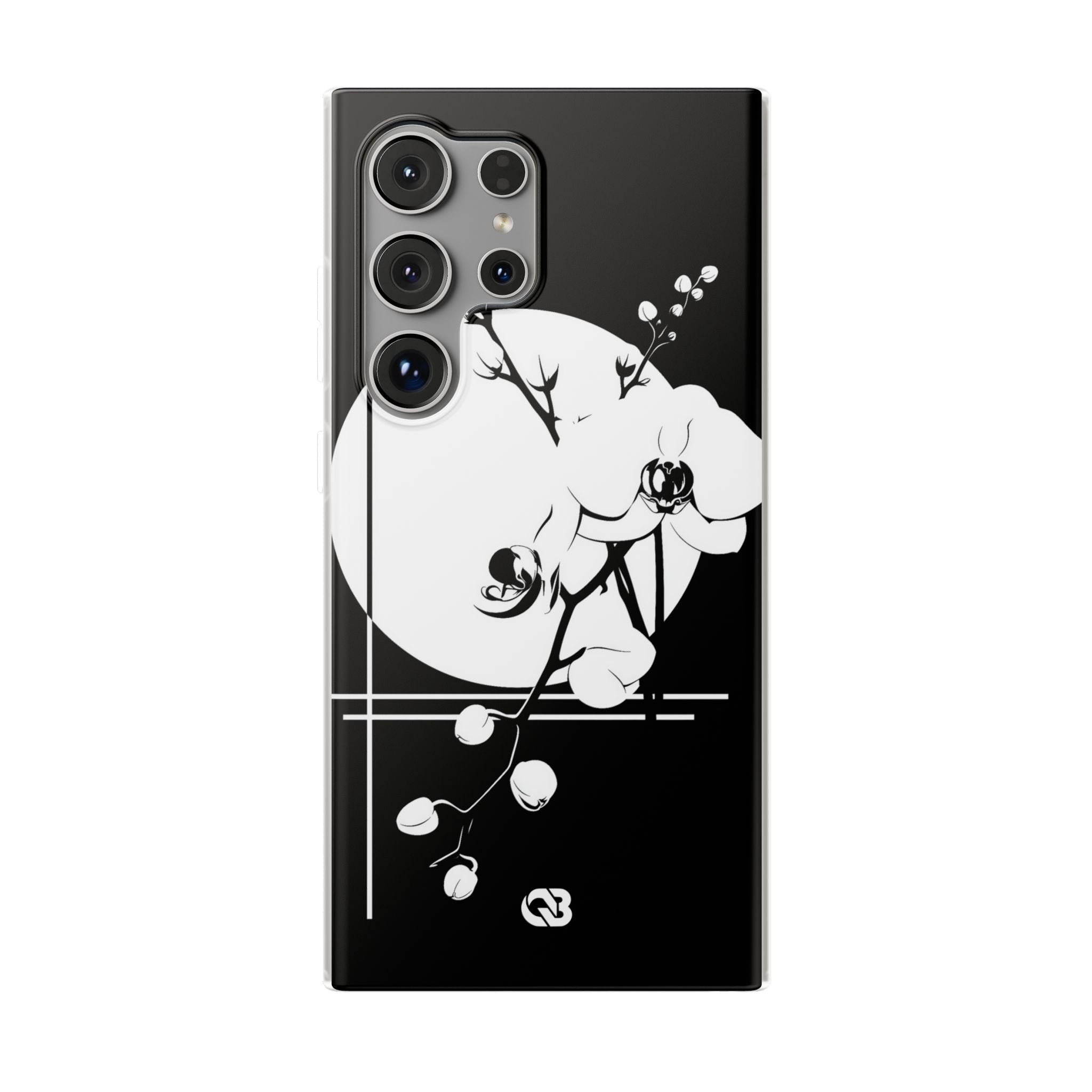 Black Lite Phone Case for Samsung - Lunar Orchid Grid