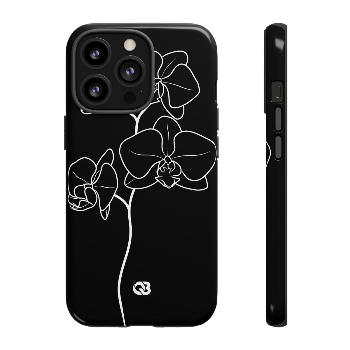 Midnight Orchid · Tough Phone Case for iPhone · Black