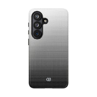 Black Tough Phone Case for Samsung - Obsidian Halftone Flux
