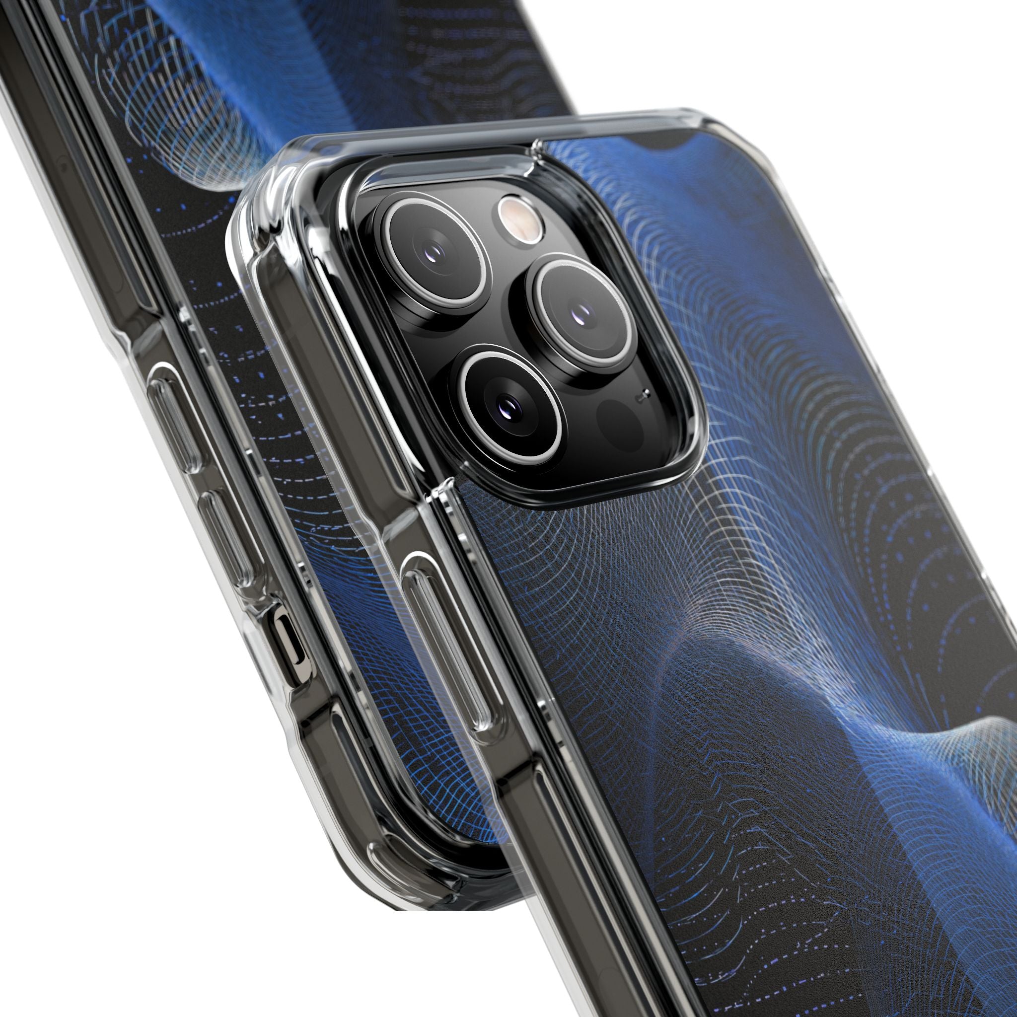 Blue Impact MagSafe Phone Case for iPhone - Electric Blue Flux