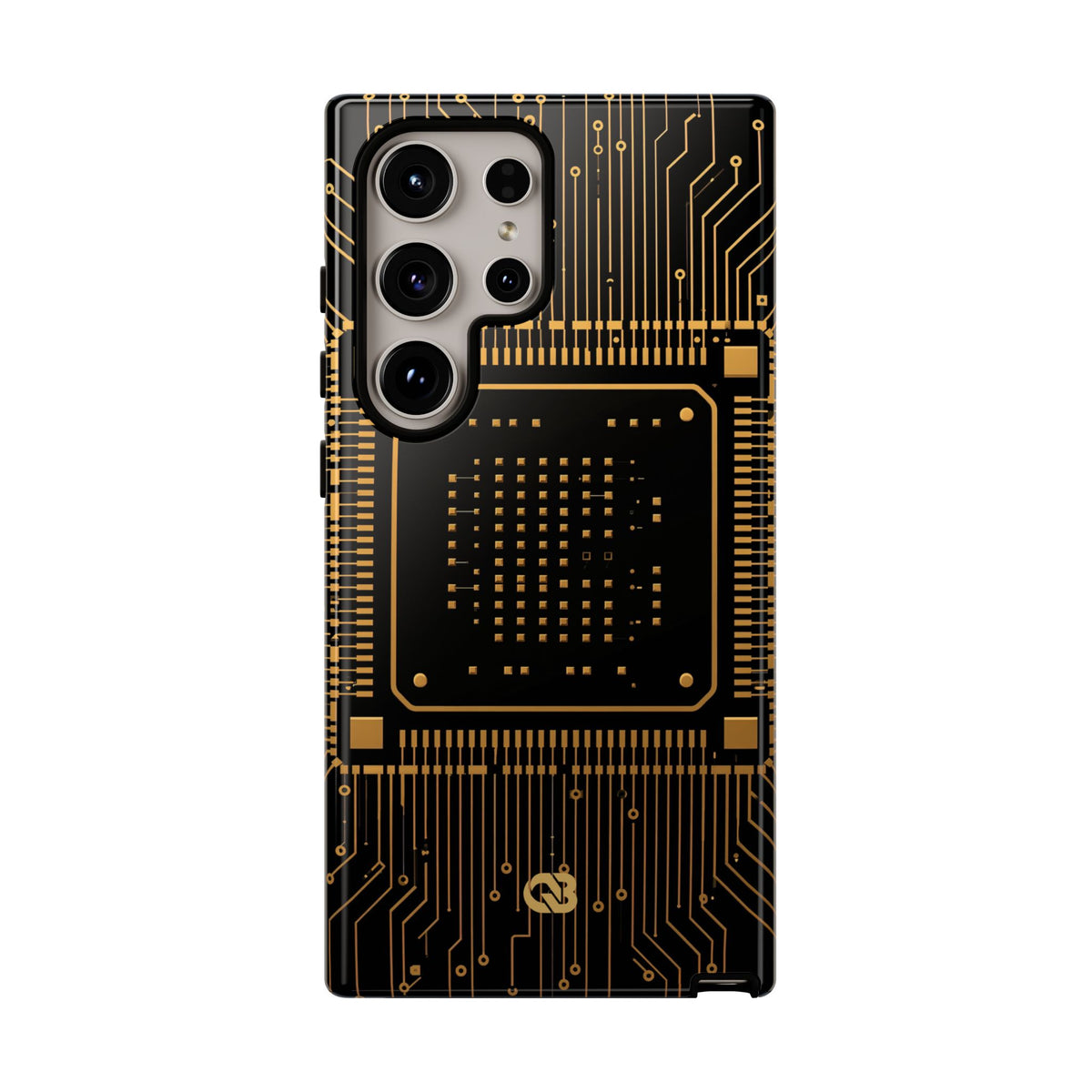 Golden Circuit Architecture · Tough Phone Case for Samsung · Gold