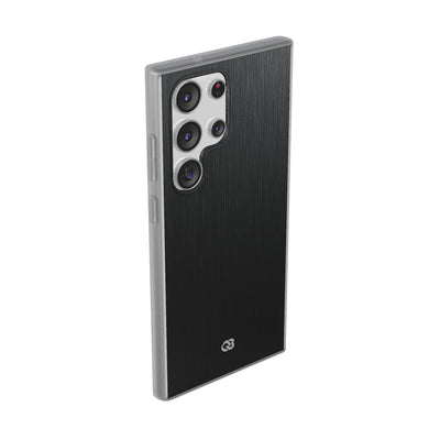 Obsidian Brushed Steel · Lite Phone Case for Samsung · Black