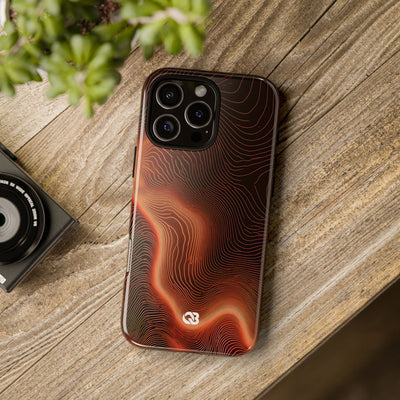 Caldera Ridge · Tough Phone Case for iPhone · Orange