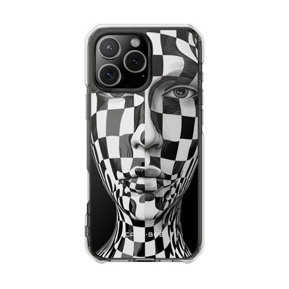 Checkered Face iPhone 16 Pro Max Case - Impact