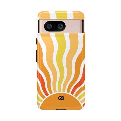 Amber Solar Waves · Tough Phone Case for Google Pixel