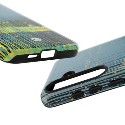 Acid Raster Circuit · Tough Phone Case for Samsung · Teal