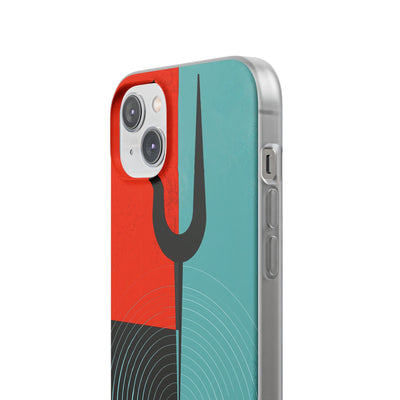 Teal Lite Phone Case for iPhone - Sonic Static Split