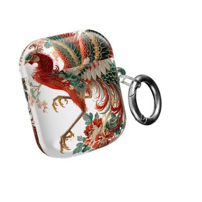 Vermilion Imperial Phoenix · Hard Case for AirPods & AirPods Pro · Red