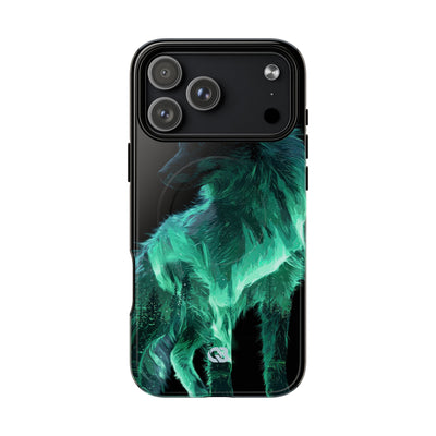 Nordic Aurora Fox · Tough 2.0 Magnetic Phone Case for iPhone · Teal