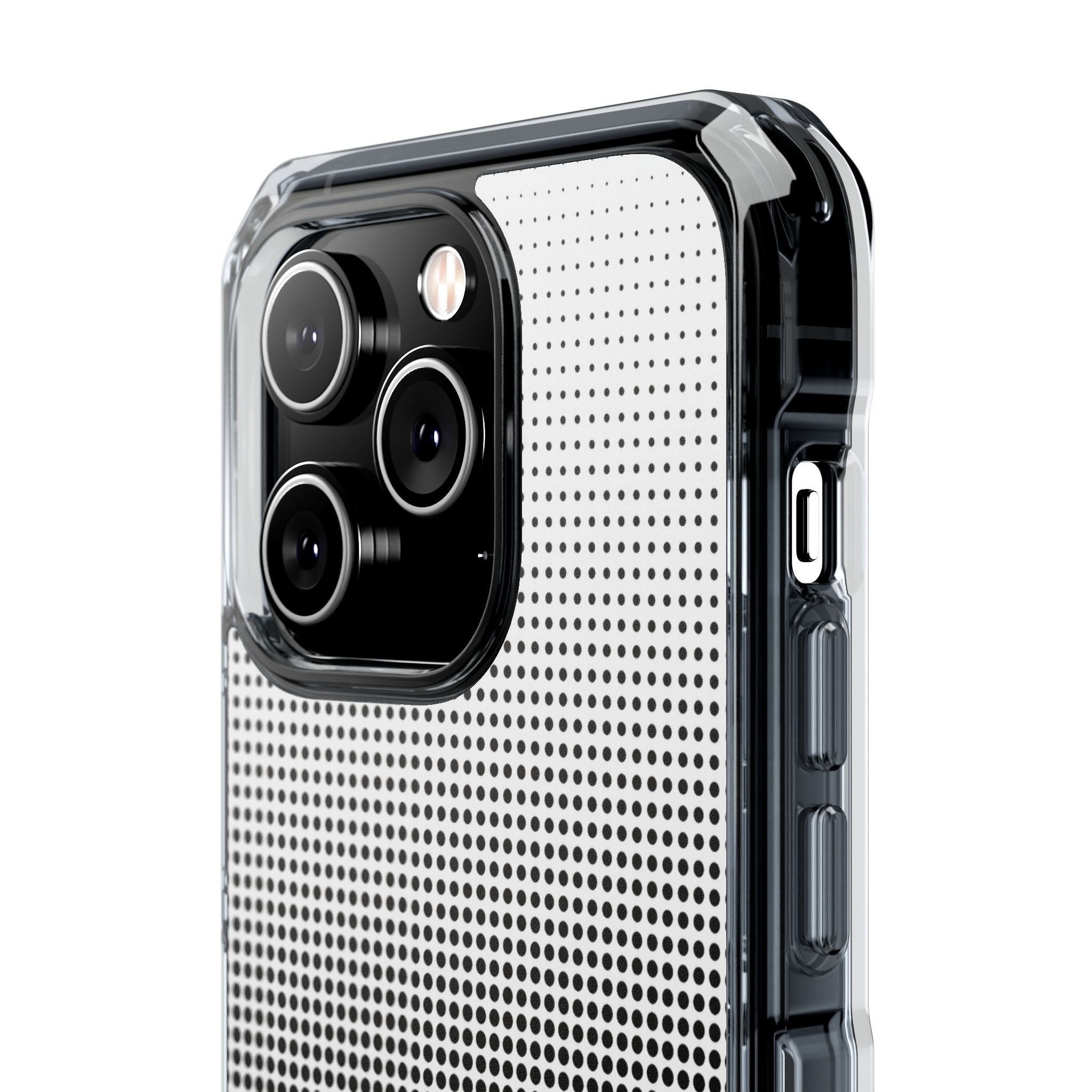 Black Impact MagSafe Phone Case for iPhone - Obsidian Halftone Flux