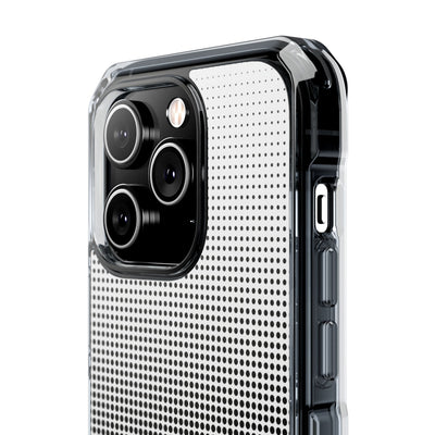 Black Impact MagSafe Phone Case for iPhone - Obsidian Halftone Flux