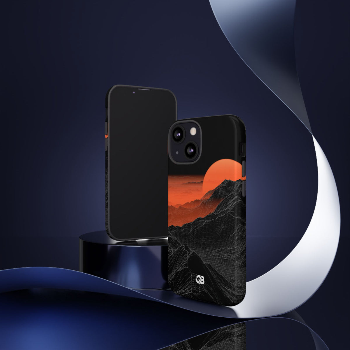 Solar Ridge Mesh · Tough Phone Case for iPhone · Black