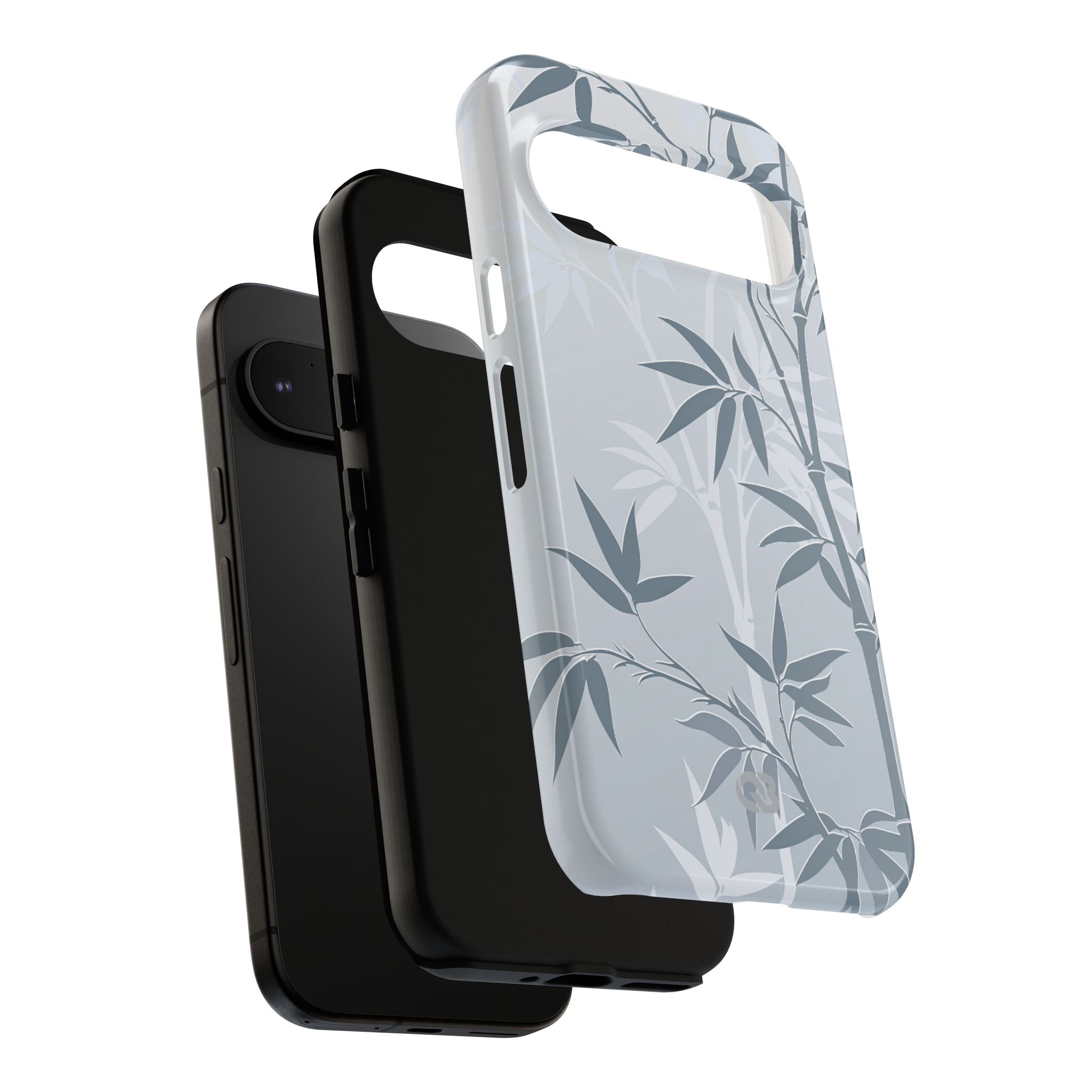 Blue Tough Phone Case for Google Pixel - Slate Bamboo Shadow