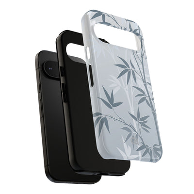 Blue Tough Phone Case for Google Pixel - Slate Bamboo Shadow