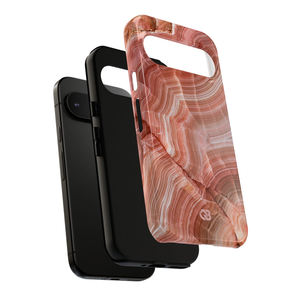 Blushing Rose Strata · Tough Phone Case for Pixel ·  Pink