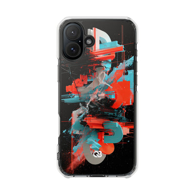 Fragmented Cyber Core · Clear Impact Magnetic Phone Case for iPhone ·  Black