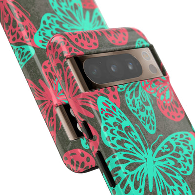 Electric Papillon · Tough Phone Case for Pixel ·  Pink