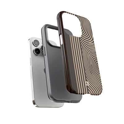 Brown Tough Phone Case for iPhone - Espresso Sand Ridge
