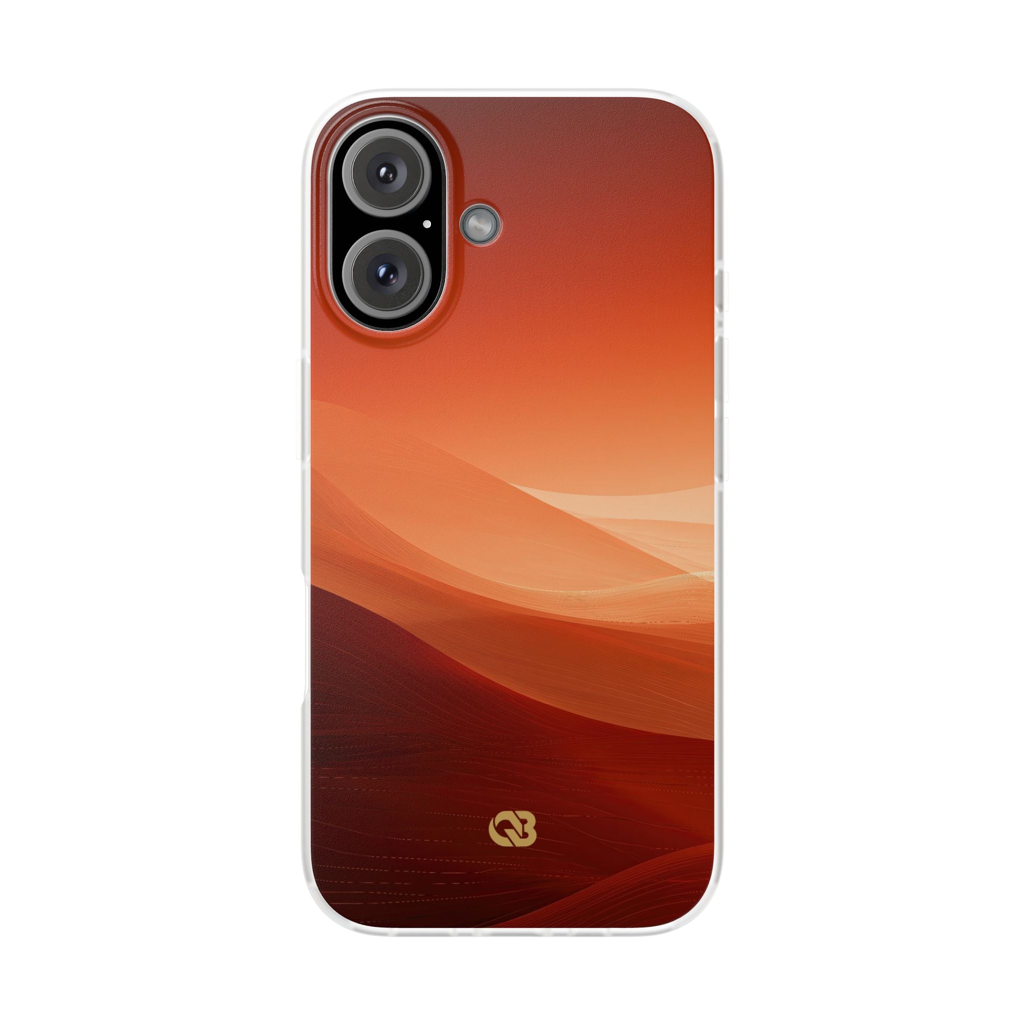 Orange Lite Phone Case for iPhone - Crimson Dune Gradient