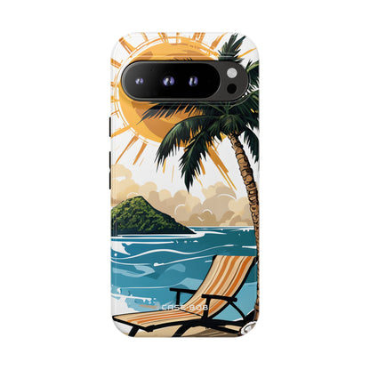 Sunny Palm Breeze Google Pixel 9 Pro XL Case - Tough