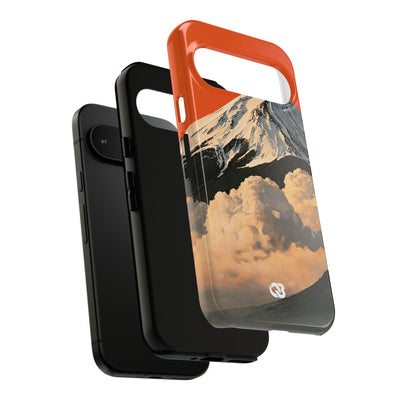 Sacred Peak Fuji · Tough Phone Case for Pixel ·  Orange