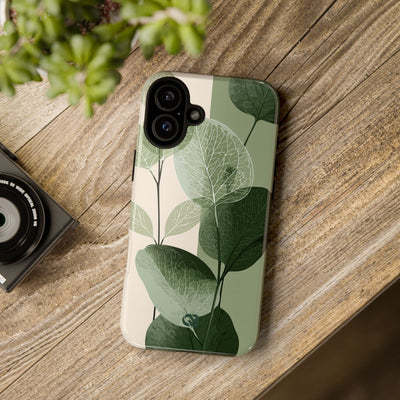 Layered Eucalyptus Study · Tough Phone Case for iPhone · Green