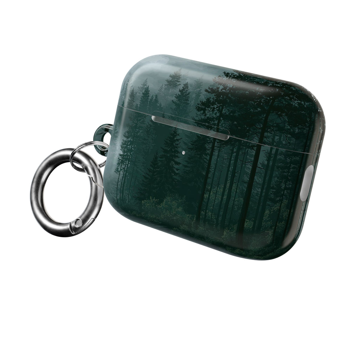 Misty Pine Reflections · Hard Case for AirPods & AirPods Pro · Green
