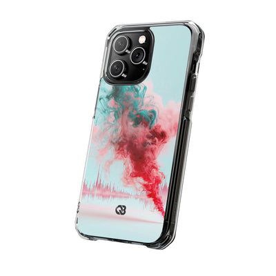 Sonic Bloom · Clear Impact Magnetic Phone Case for iPhone · Red