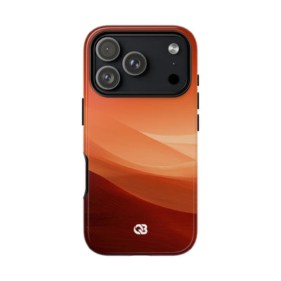 Terracotta Dune Ridges · Tough Phone Case for iPhone · Orange