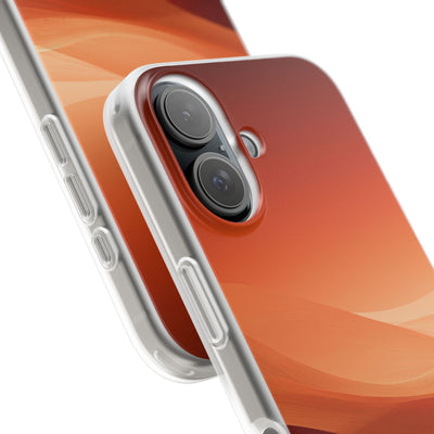Orange Lite Phone Case for iPhone - Crimson Dune Gradient