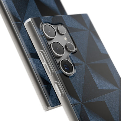 Blue Lite Phone Case for Samsung - Indigo Basalt Facets