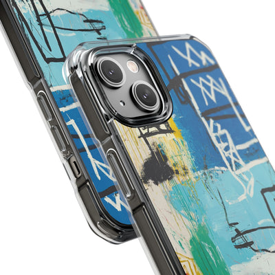 Azure Urban Scribble · Impact Custodia per iPhone · Magsafe