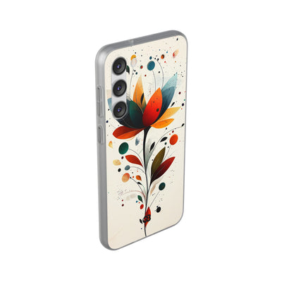 Burnt Petal Abstract · Soft Handyhülle für Samsung