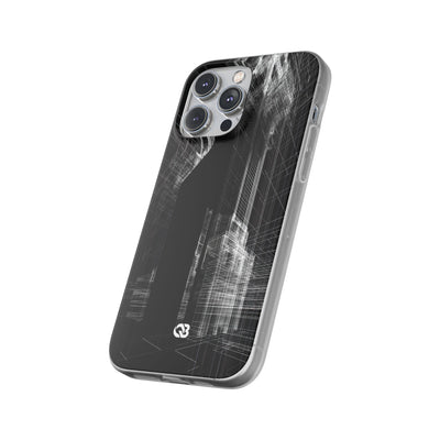 Black Lite Phone Case for iPhone - Ghost Urban Wireframe