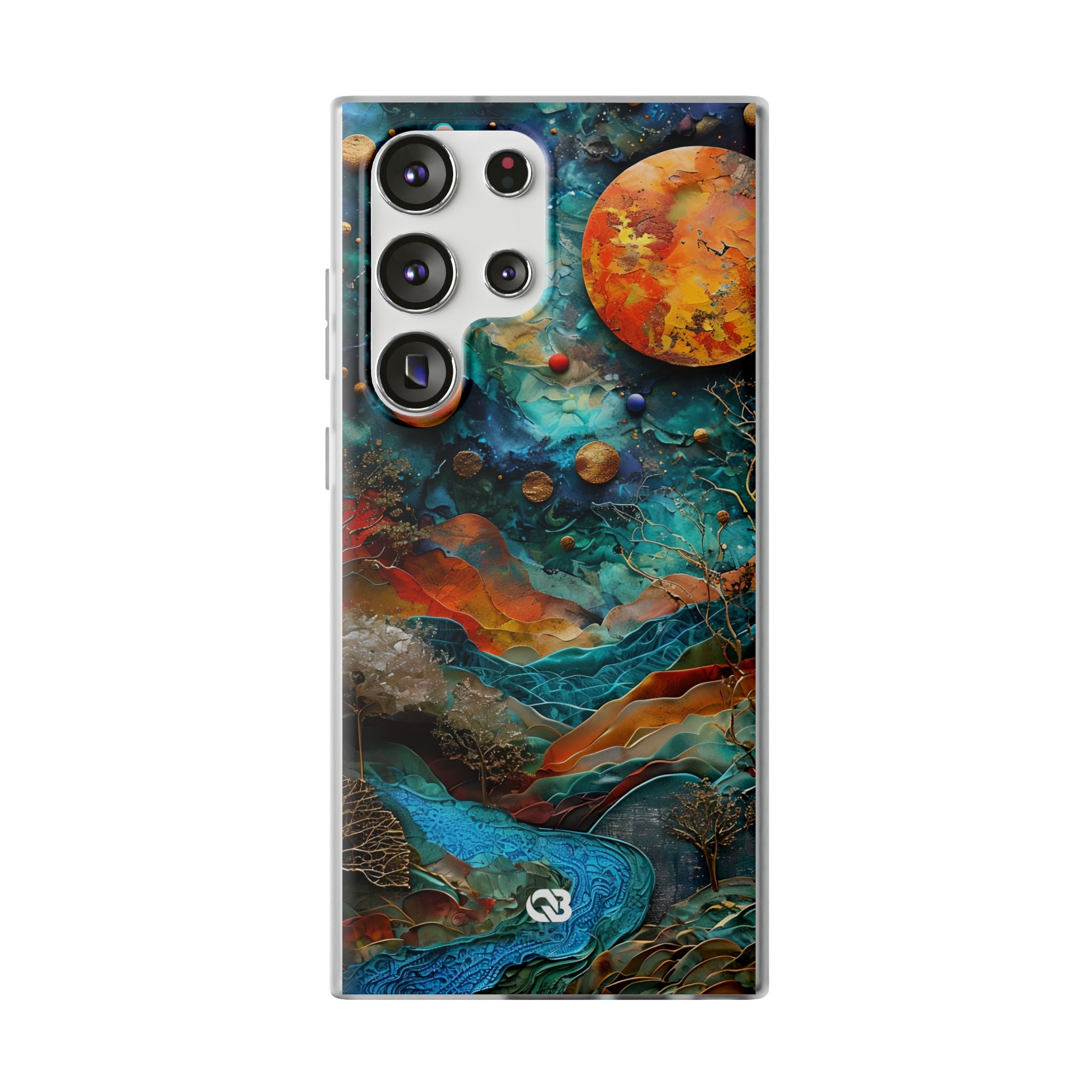 Copper Horizon Drift · Soft Phone Case for Samsung