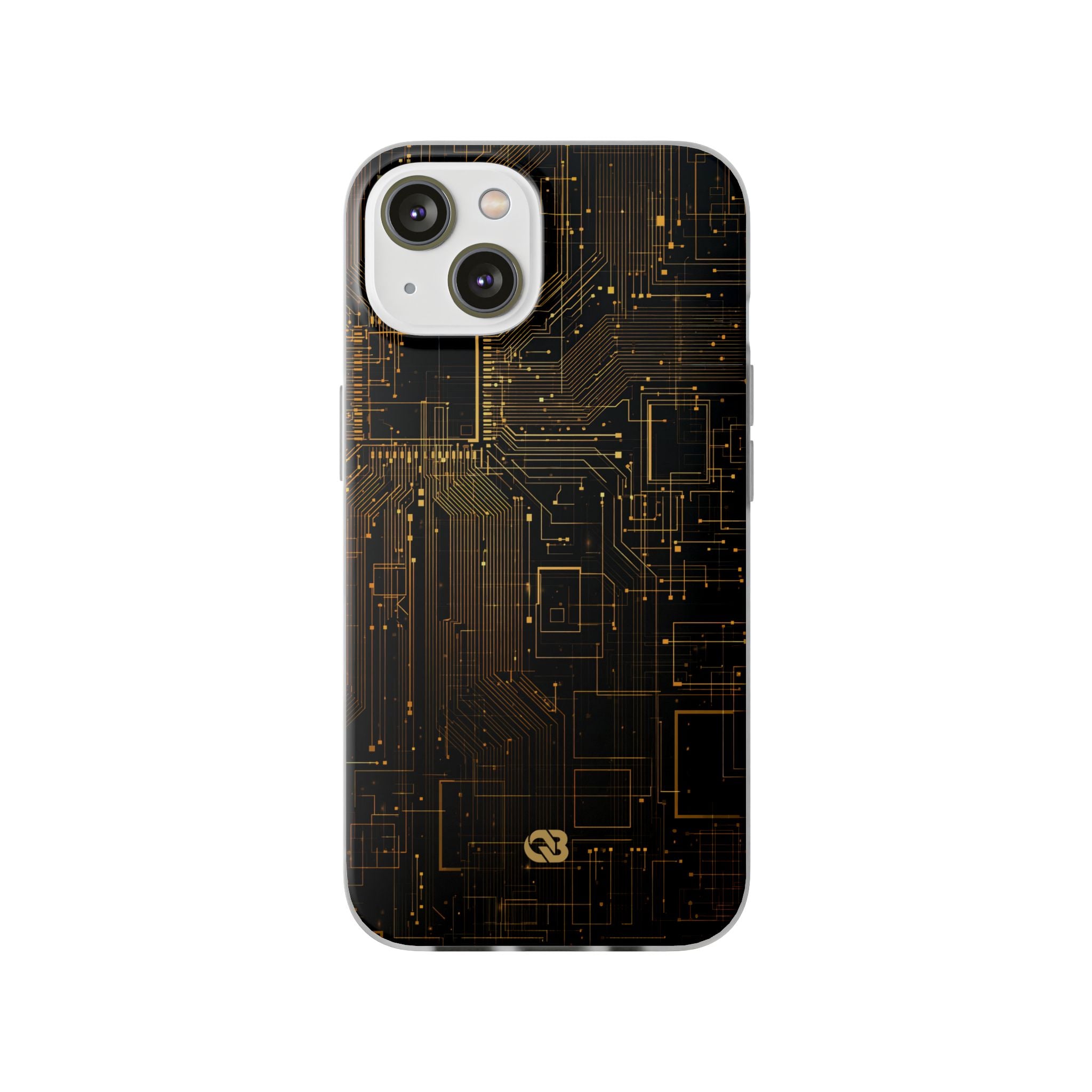 Gold Lite Phone Case for iPhone - Amber Core Mainframe