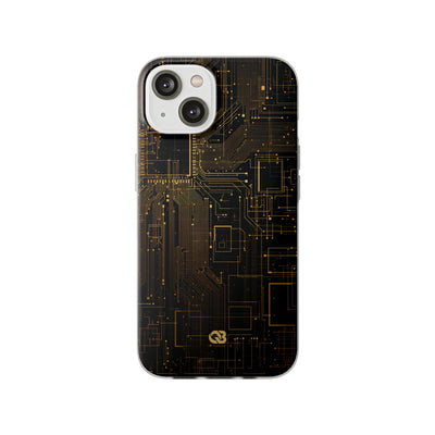 Gold Lite Phone Case for iPhone - Amber Core Mainframe