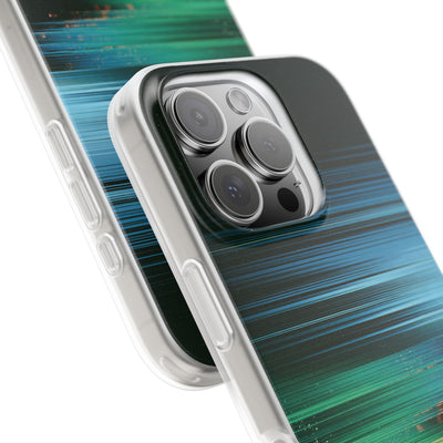 Digital Shoreline Drift · Lite Phone Case for iPhone ·  Teal